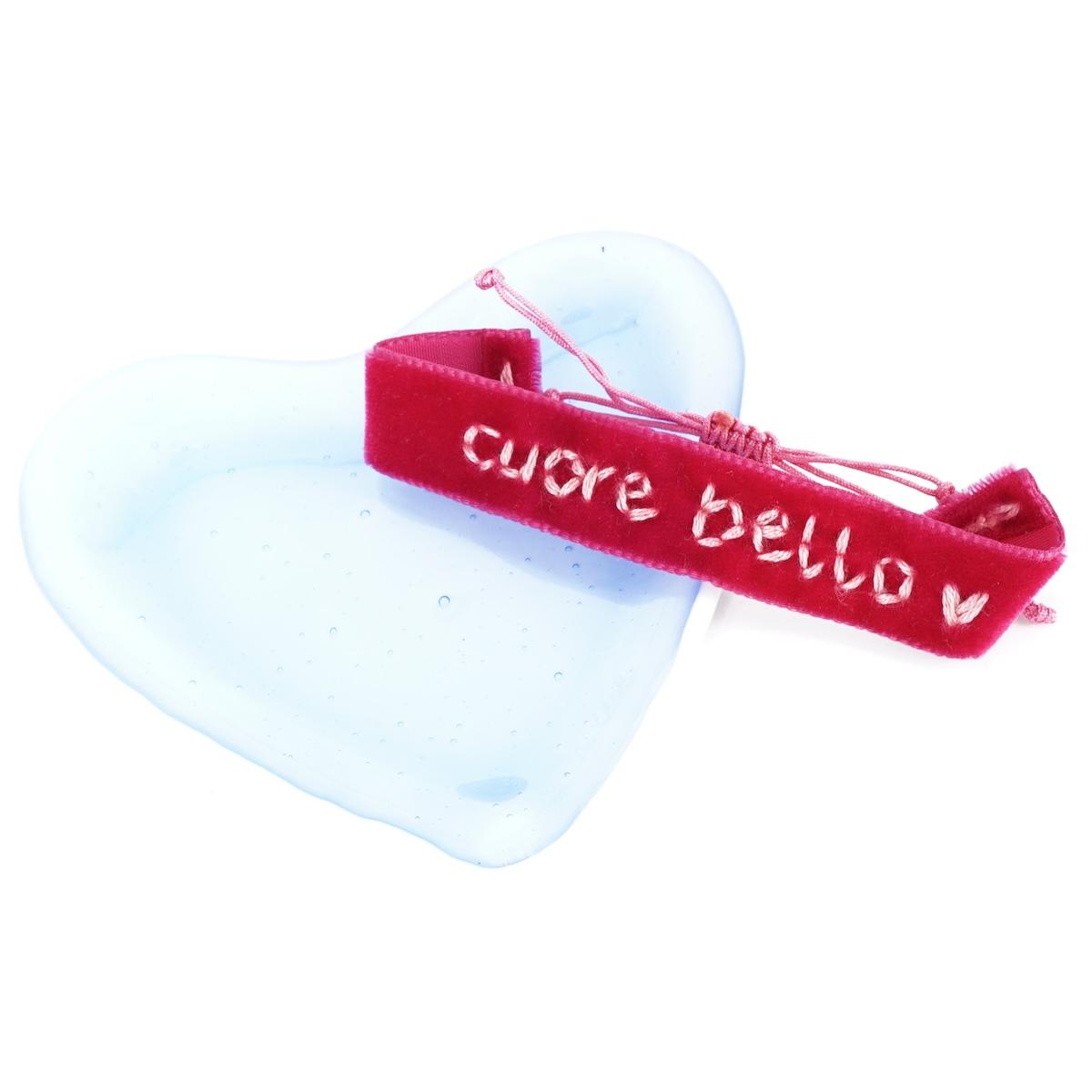 Bracciale in velluto CUORE BELLO BRACCIALE VELLUTO CUORE BELLO NOMADEA 