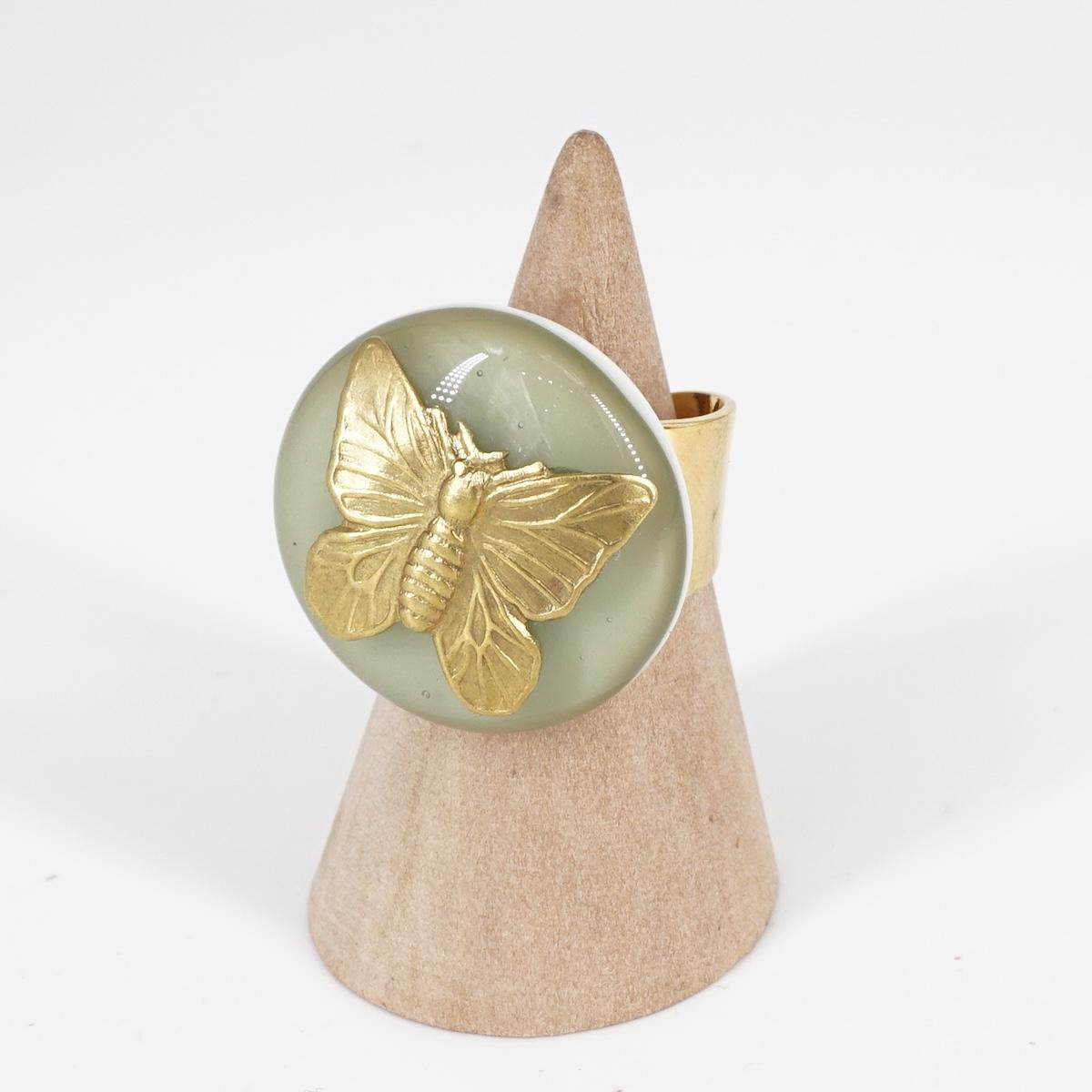 Anello charm FARFALLA SABBIA ANELLO CHARM FARFALLA SABBIA VETRO FUSO 