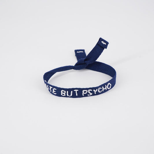 CUTE BUT PSYCHO blue bracelet