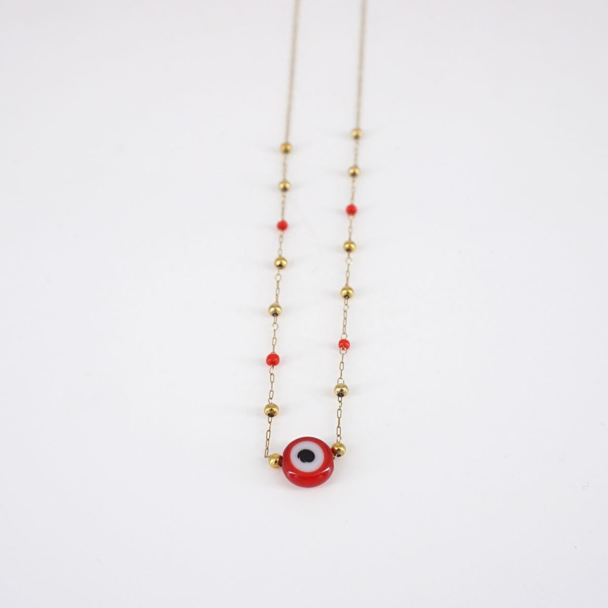 NUSA DUA COLLANA OCCHIO ROSSO