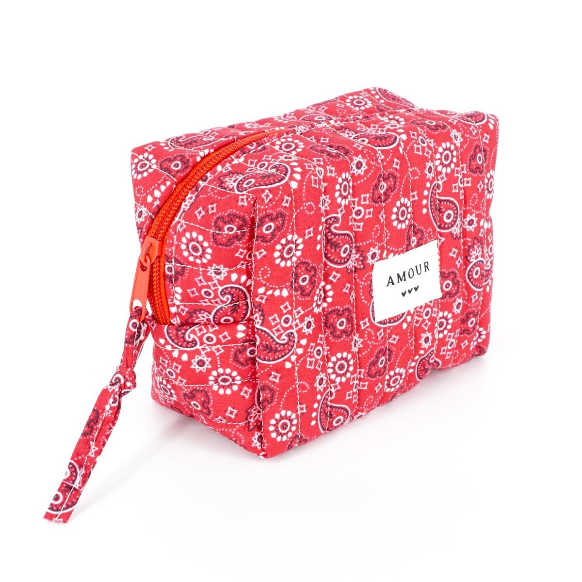 TROUSSE TRAPUNTATA SMALL BANDANA ROSSA TROUSSE TRAPUNTATA SMALL BANDANA ROSSA NARKISSO 
