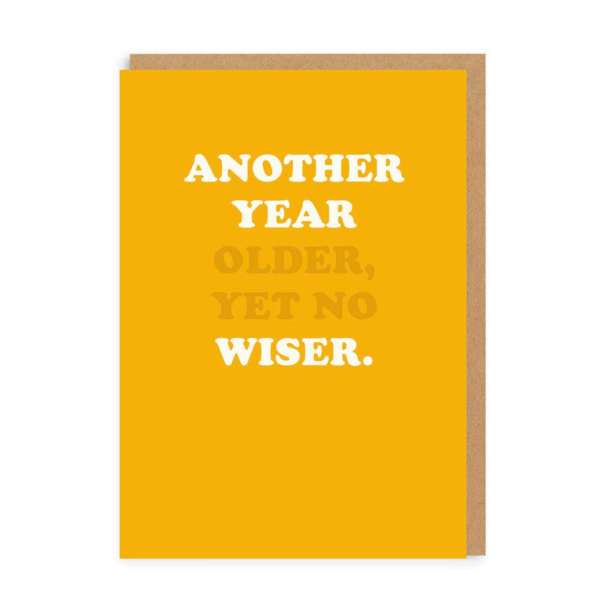 OHHDEER ANOTHER YEAR WISER