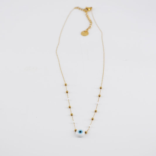 NUSA DUA COLLANA OCCHIO BIANCO