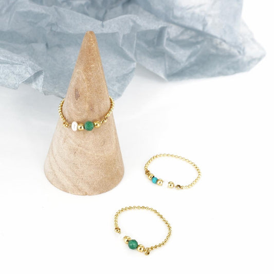 ANELLO CATENINA PIETRE SPESSA ANELLO CATENINA PIETRE SPESSA SOPHIE GIOIELLI 