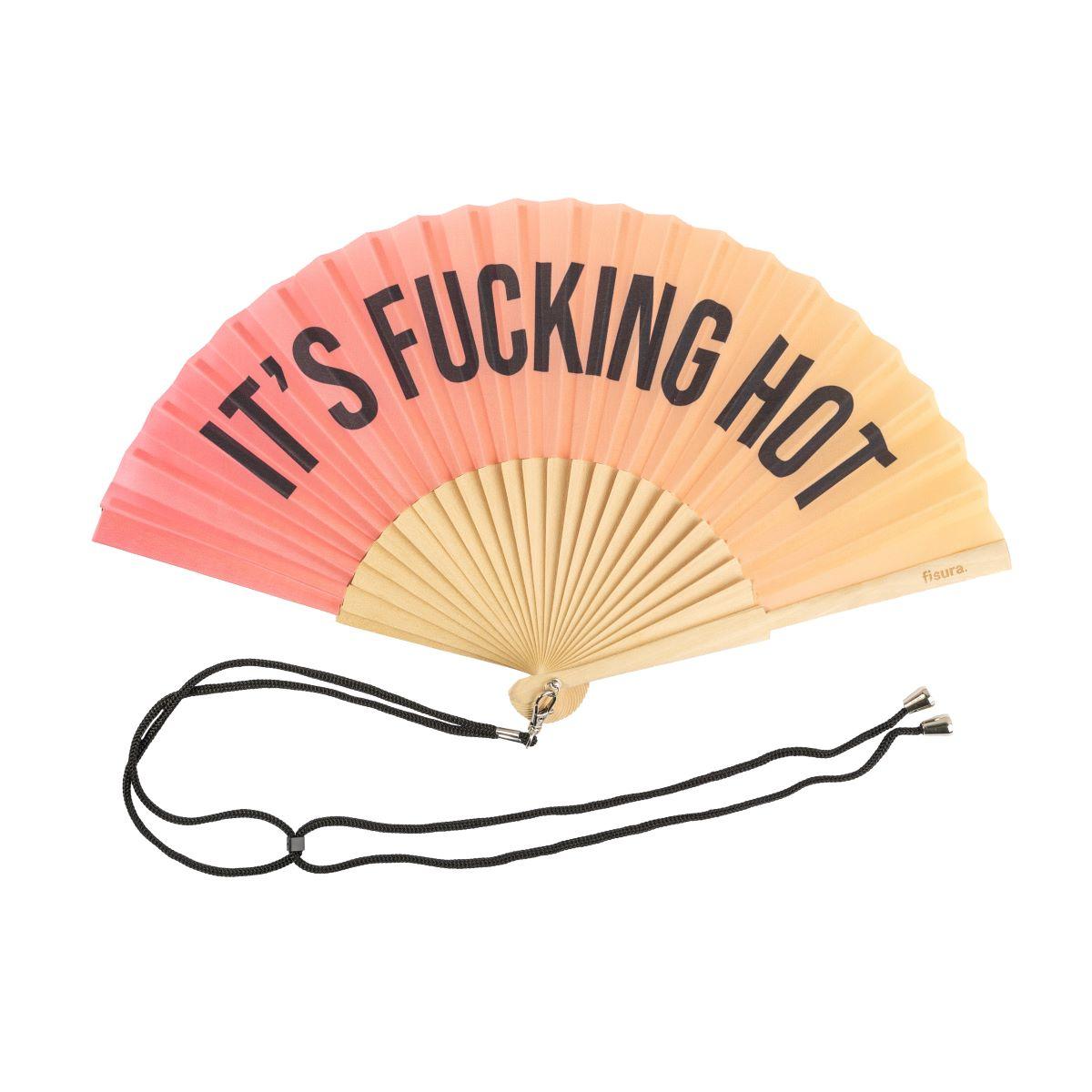 IT'S FUCKING HOT sunset gradient fan