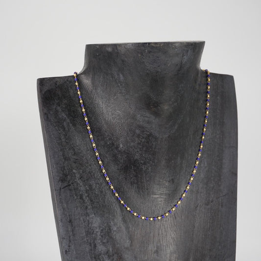COLLANA PERLINE BLU