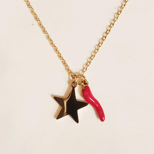 Collana cornetto con stella