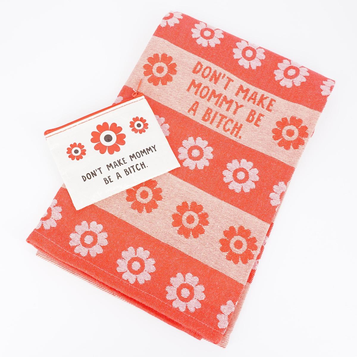 Portamonete DON'T MAKE MOMMY BE A BITCH MINI POCHETTE DONT MAKE MOMMY BE A BITC  BLUEQ 