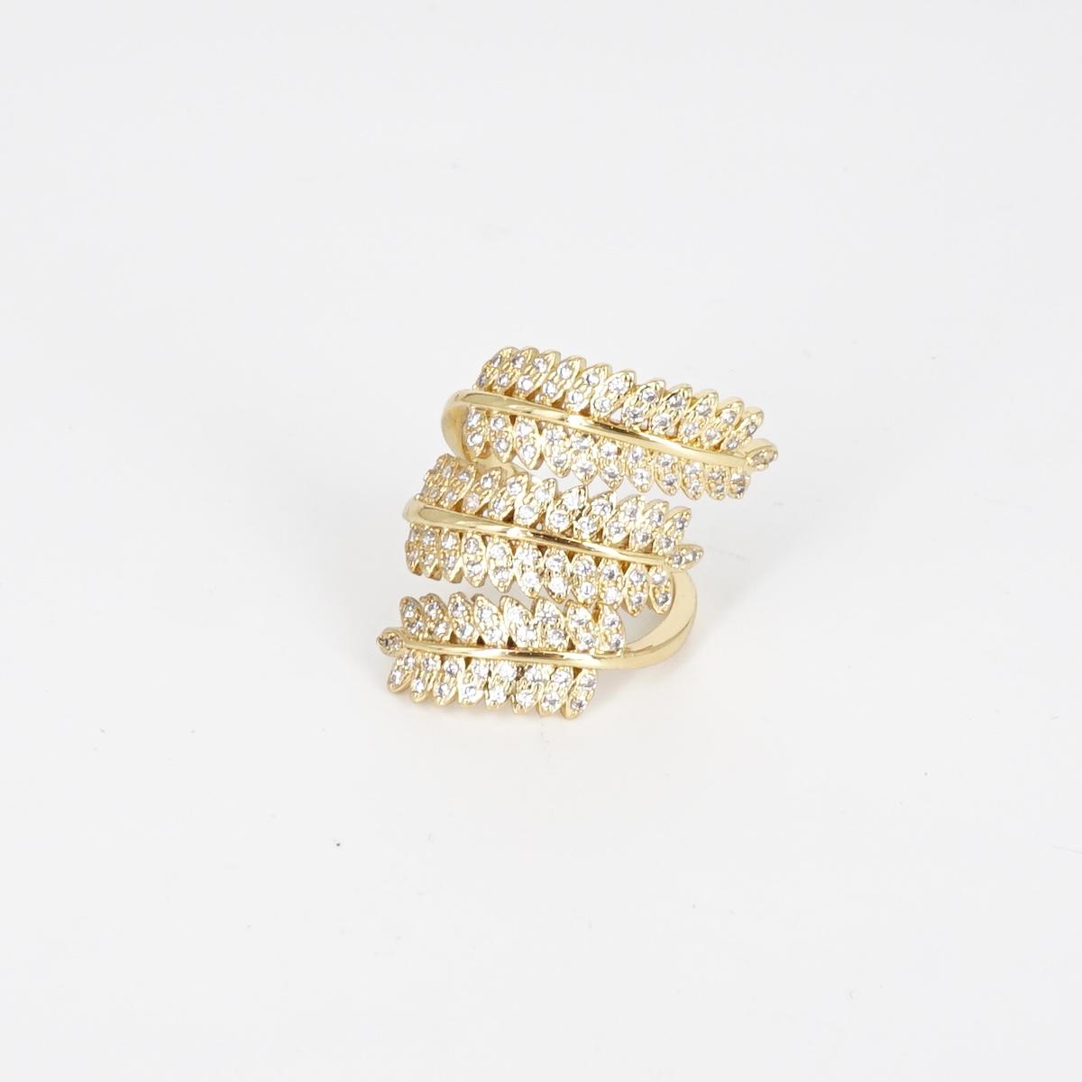 ANELLO ZIRCONI FOGLIE ANELLO ZIRCONI FOGLIE SOPHIE GIOIELLI 
