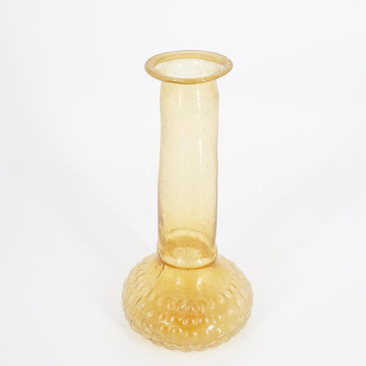DE WELDAAD VASETTO IN VETROBASE SCHIACCIATA POIS GIALLO