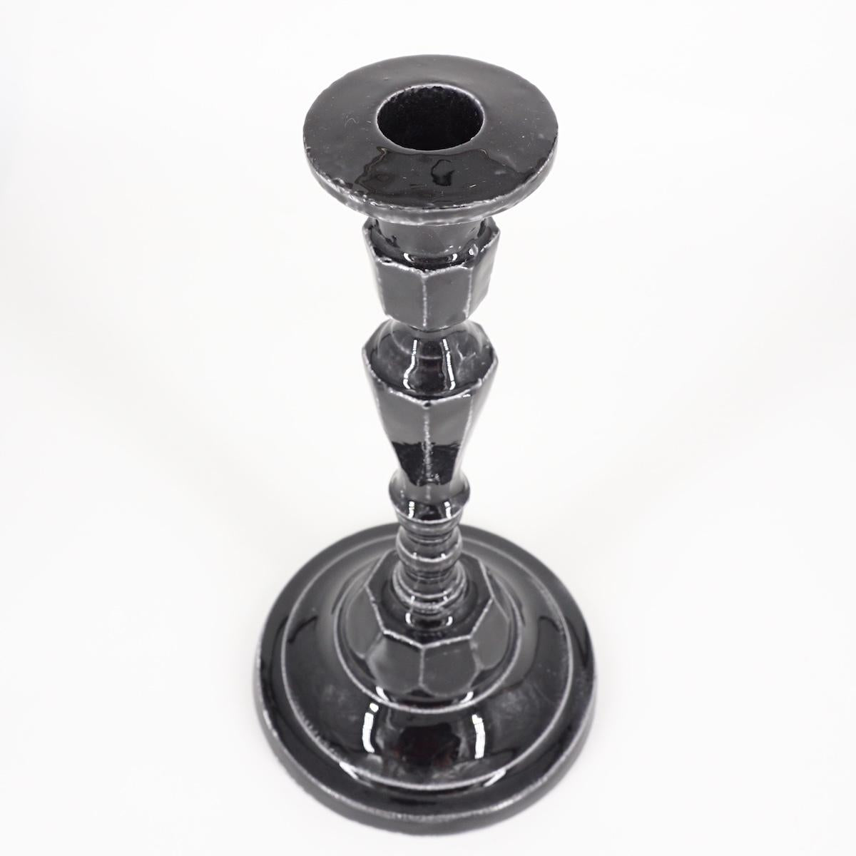 Portacandela geometrico small NERO