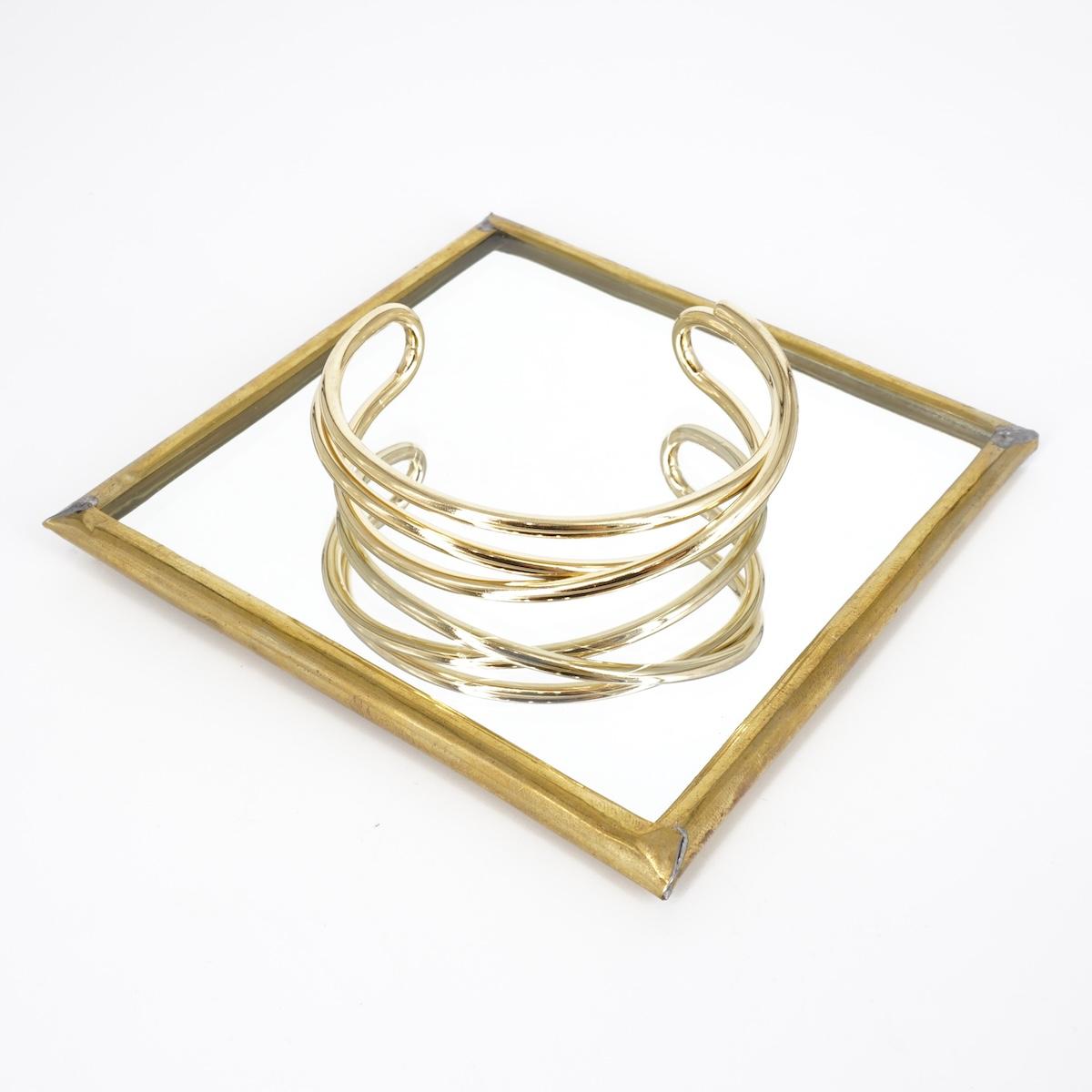 BRACCIALE RIGIDO INTRECCIO BRACCIALE RIGIDO TRE FILI INTRECCIATI  SOPHIE GIOIELLI 