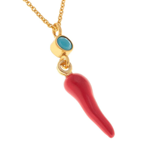 Gold chain necklace HORN