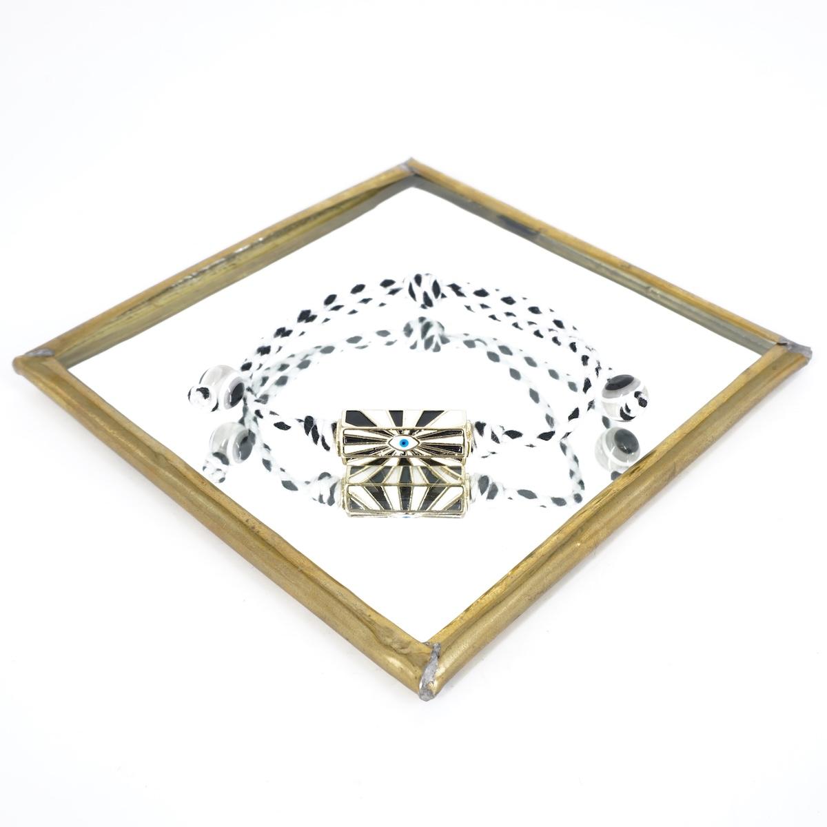 BRACCIALE CORDINO SCRIGNO OCCHIO NERO BRACCIALE CORDINO SCRIGNO OCCHIO NERO SOPHIE GIOIELLI 