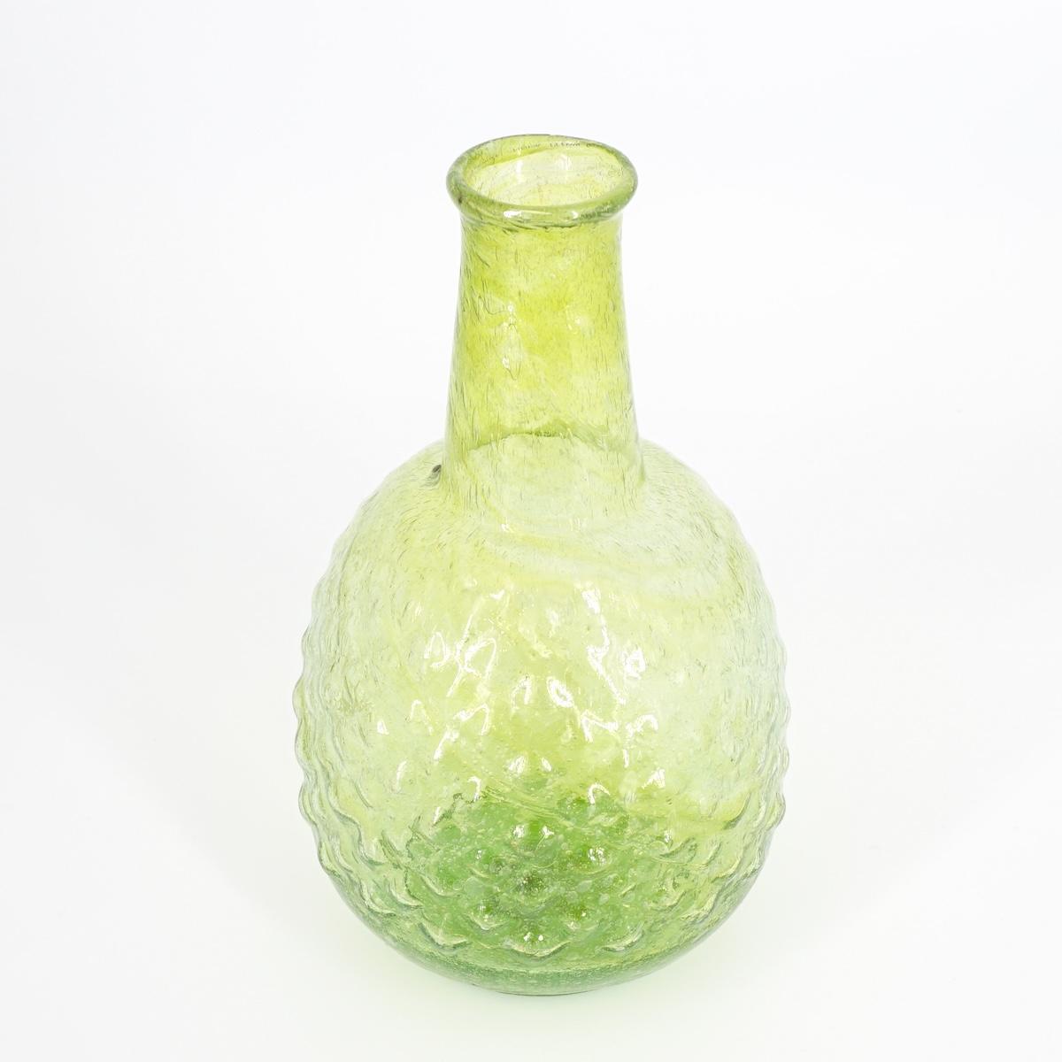 Vasetto in vetro base TONDO ANANAS VERDE