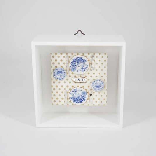 CORNICE IO E TE PER DUE IN BLU SMALL