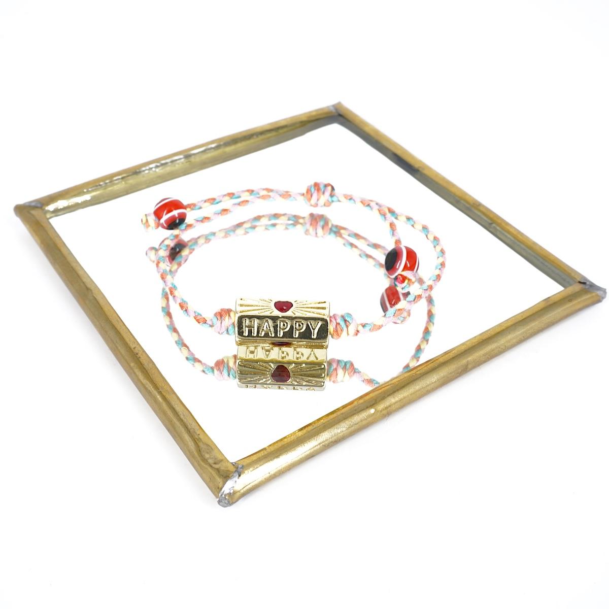 BRACCIALE CORDINO SCRIGNO HAPPY BRACCIALE CORDINO SCRIGNO HAPPY ORO SOPHIE GIOIELLI 