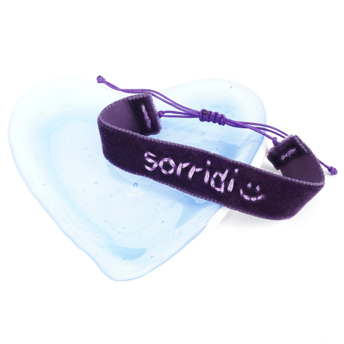 Bracciale in velluto SORRIDI BRACCIALE VELLUTO SORRIDI NOMADEA 