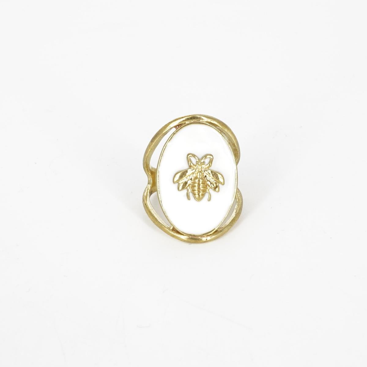 ANELLO APE CAMMEO BIANCO ANELLO APE CAMMEO BIANCO MONDO E COLORI 