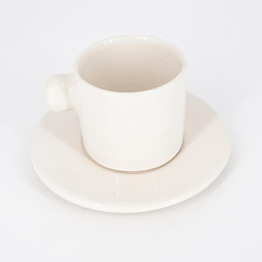 TAZZINA CAFFè CON PIATTINO TUPPO BIANCA TAZZINA CAFFÈ TUPPO BIANCA NICOLE 