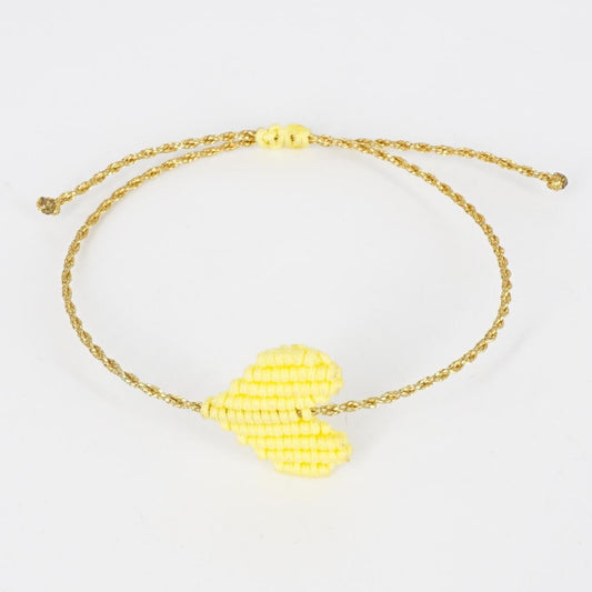 Bracciale CUORE giallo chiaro BRACCIALE CUORE GIALLO CHIARO NOMADEA 