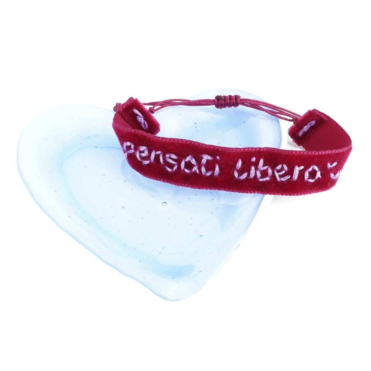 Bracciale in velluto PENSATI LIBERA BRACCIALE VELLUTO PENSATI LIBERA NOMADEA 