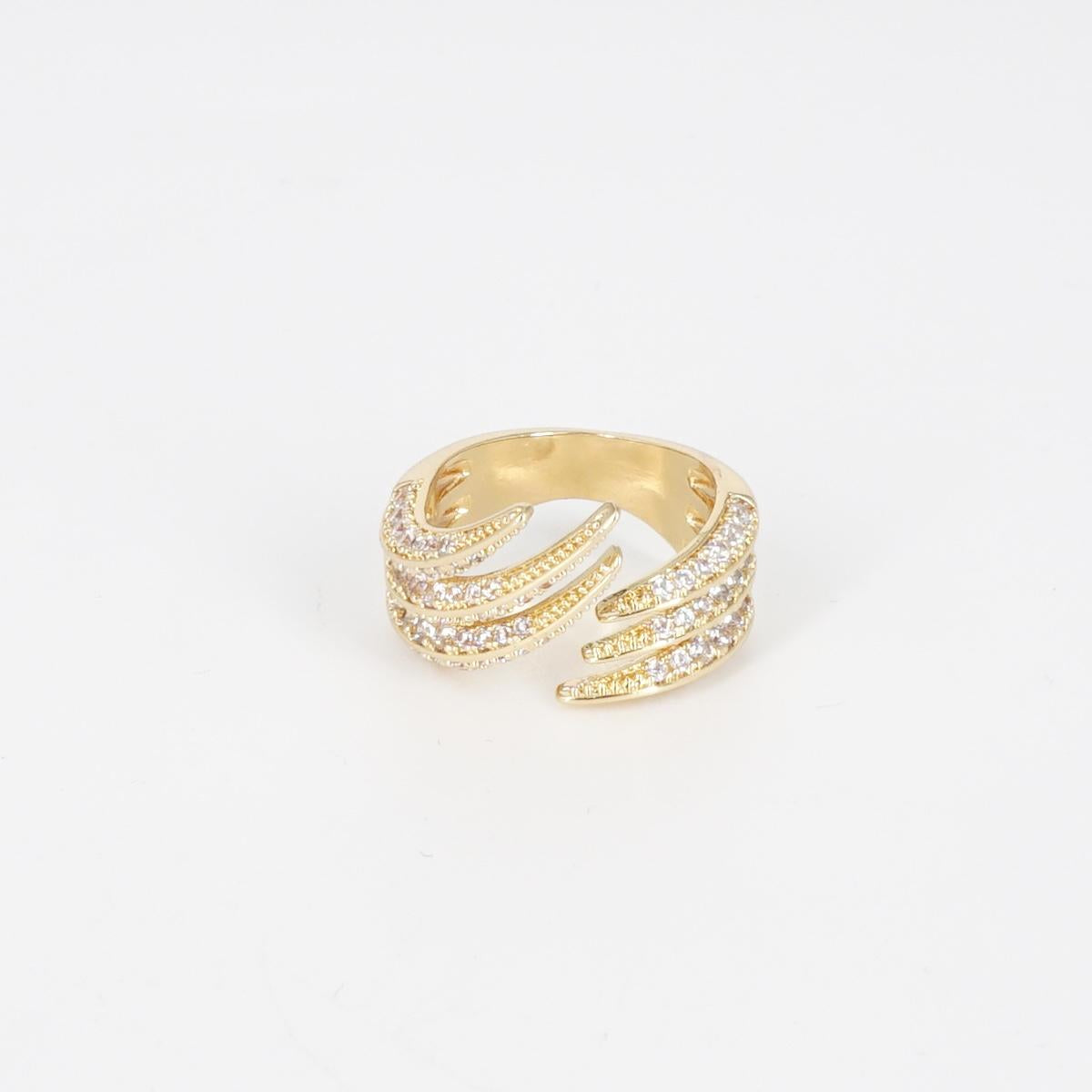ANELLO ZIRCONI PEGASO APERTO ANELLO ZIRCONI PEGASO APERTO SOPHIE GIOIELLI 
