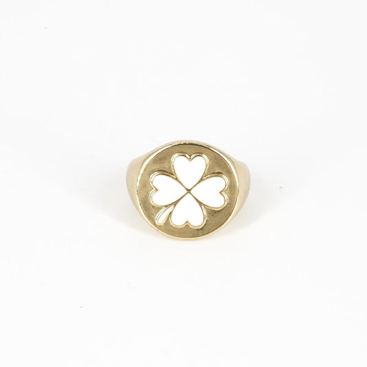 Anello CHEVALIER QUADRIFOGLIO BIANCO ANELLO CHEVALIER QUADRIFOGLIO BIANCO SOPHIE GIOIELLI 