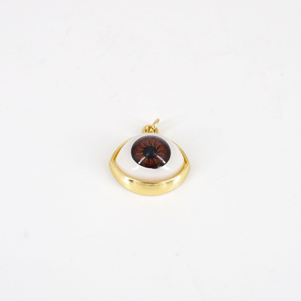 Charm OCCHIO MARRONE ORO