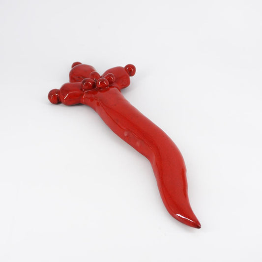 Large horn PALE DI FICO red