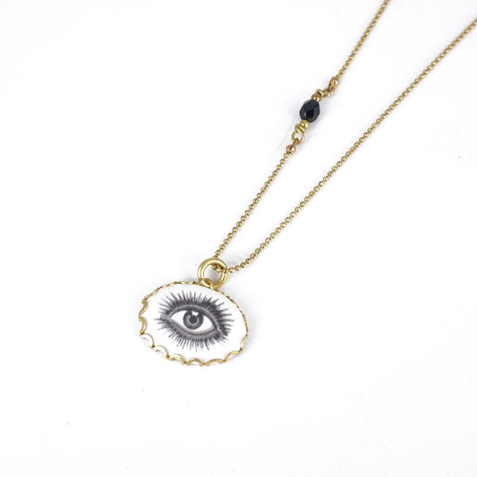 EYE necklace with bead