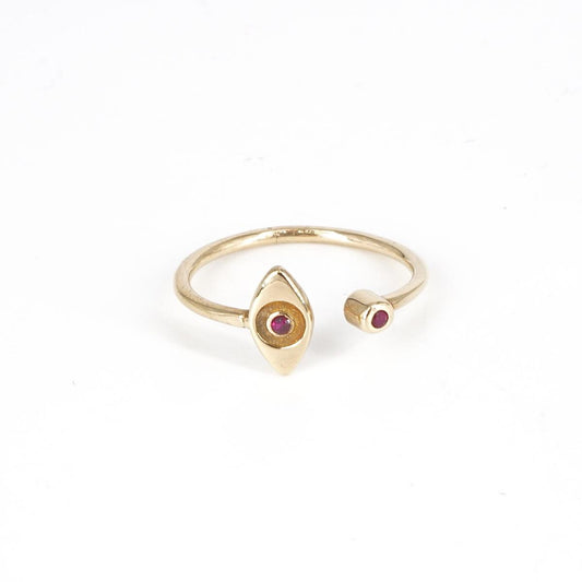 Red eye ring