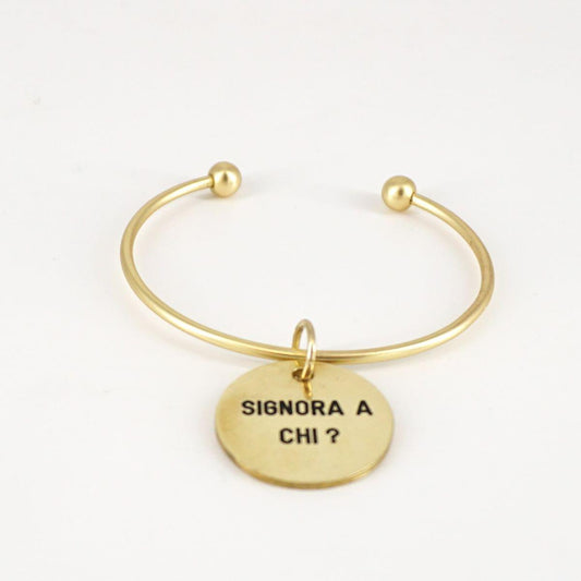 Bracciale medaglietta SIGNORA A CHI?