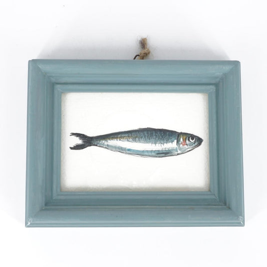 Quadretto SARDINA CORNICE RETTANGOLARE AZZURRA SARDINA CORNICE RETT AZZURRA  CATERINA BERTA 