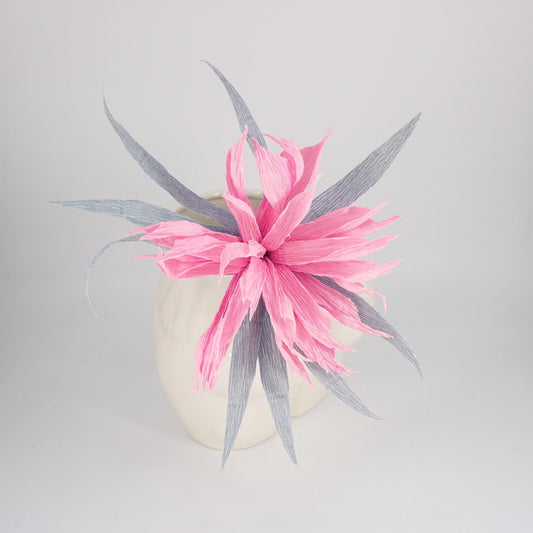 Paper flower PINK AND GREY