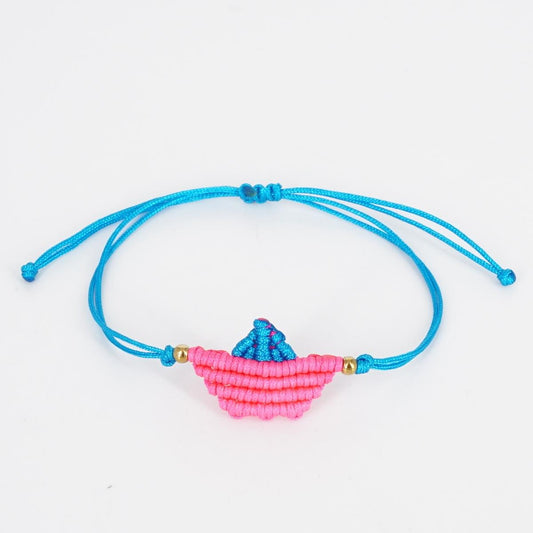 Bracciale BARCHETTA TURCHESE E FUCSIA BRACCIALE BARCHETTA TURCHESE/FUCSIA NOMADEA 