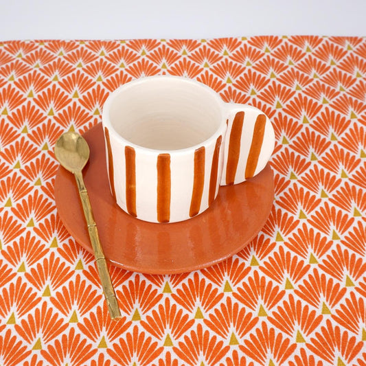 PALMINE ORANGE deco placemat