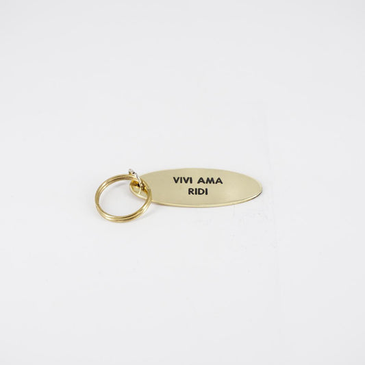 Portachiavi ovale VIVI AMA RIDI