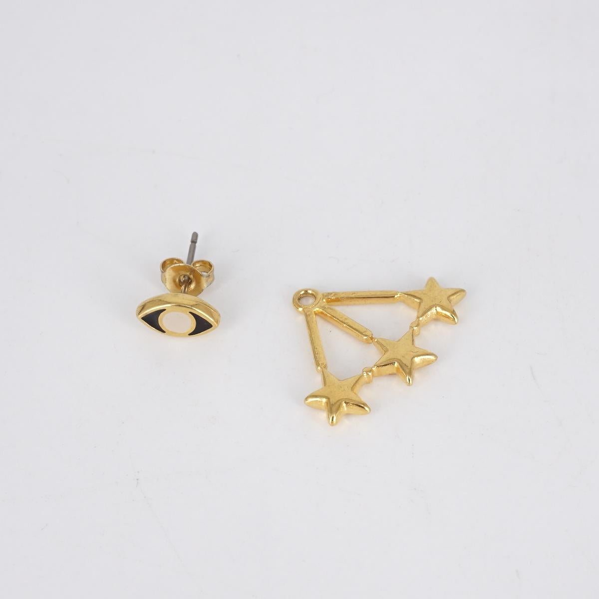 single earring eye + STARS detail