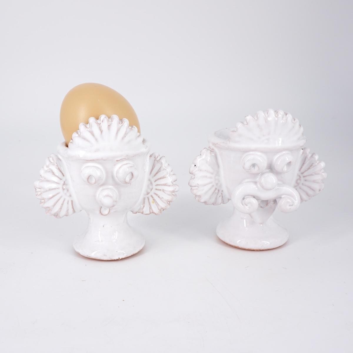 Coquetier Mori SUN blanc