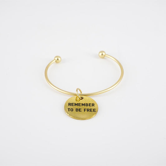 Bracciale medaglietta REMEMBER TO BE FREE