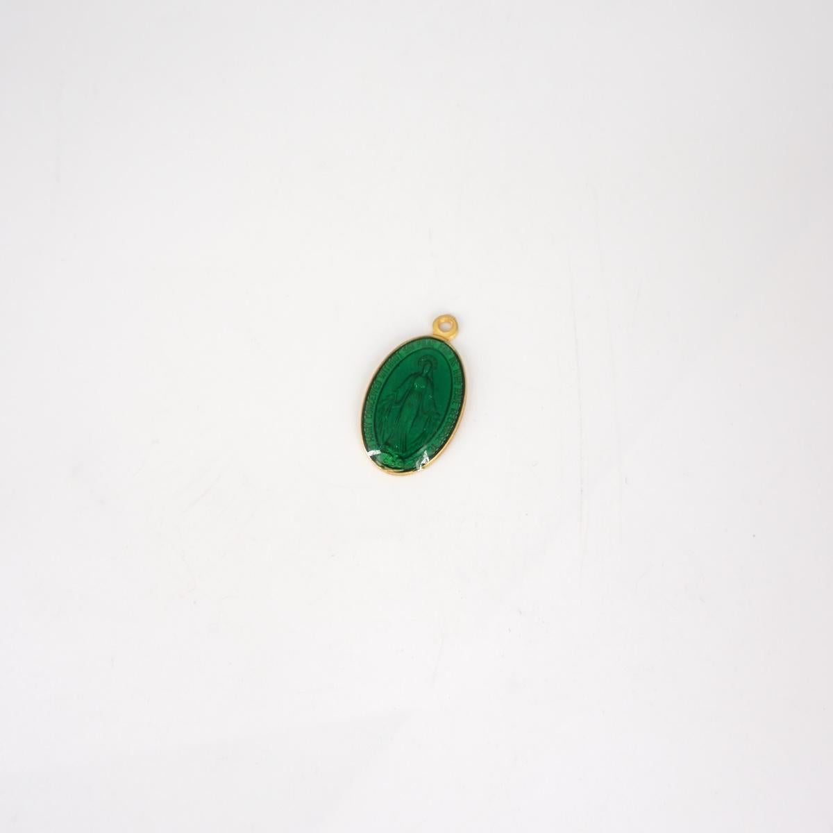 CHARM MADONNINA BIG VERDE CHARM MADONNINA BIG VERDE SCURO SOPHIE GIOIELLI 