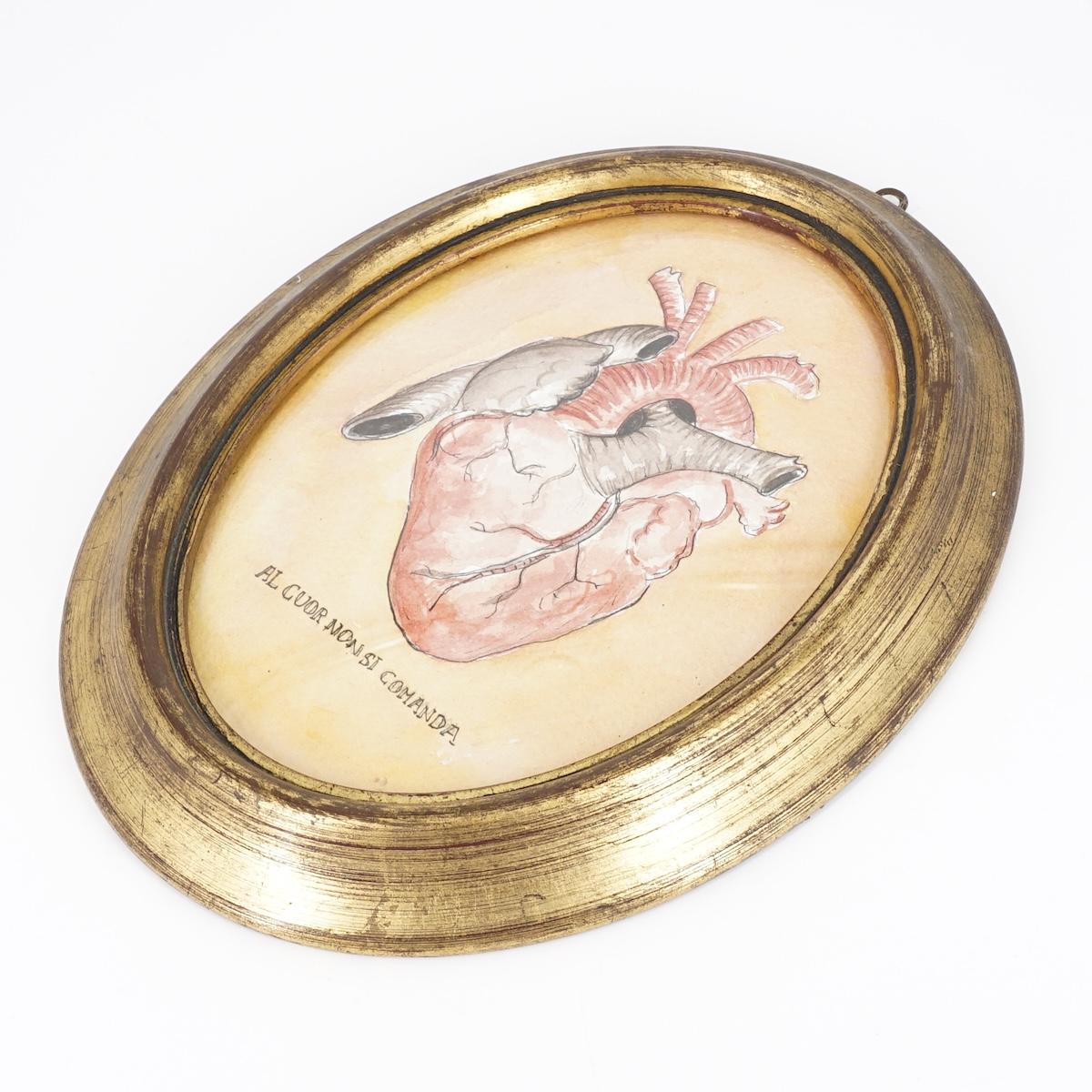 Quadretto AL CUOR NON SI COMANDA GRANDE AL CUOR GRANDE  CATERINA BERTA 