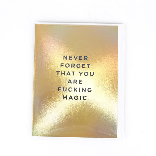 CARD NEVER FORGET YOU'RE MAGIC CARD NEVER FORGET  BLUEQ 