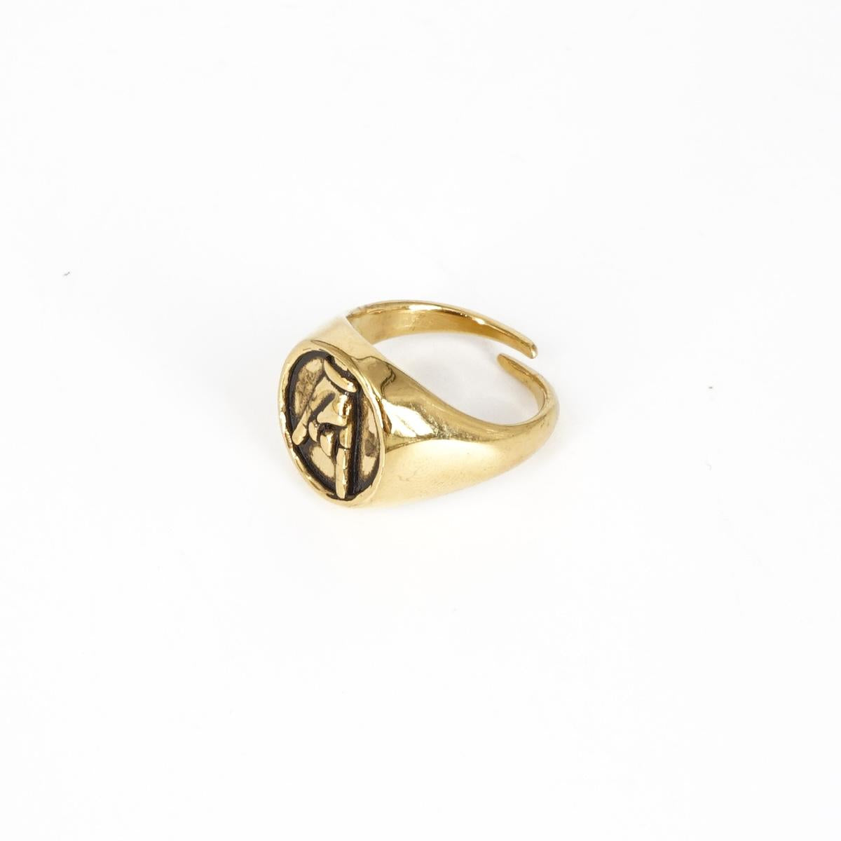 ANELLO CHEVALIER MANO TIE' OLD ANELLO CHEVALIER MANO TIÈOLD SOPHIE GIOIELLI 