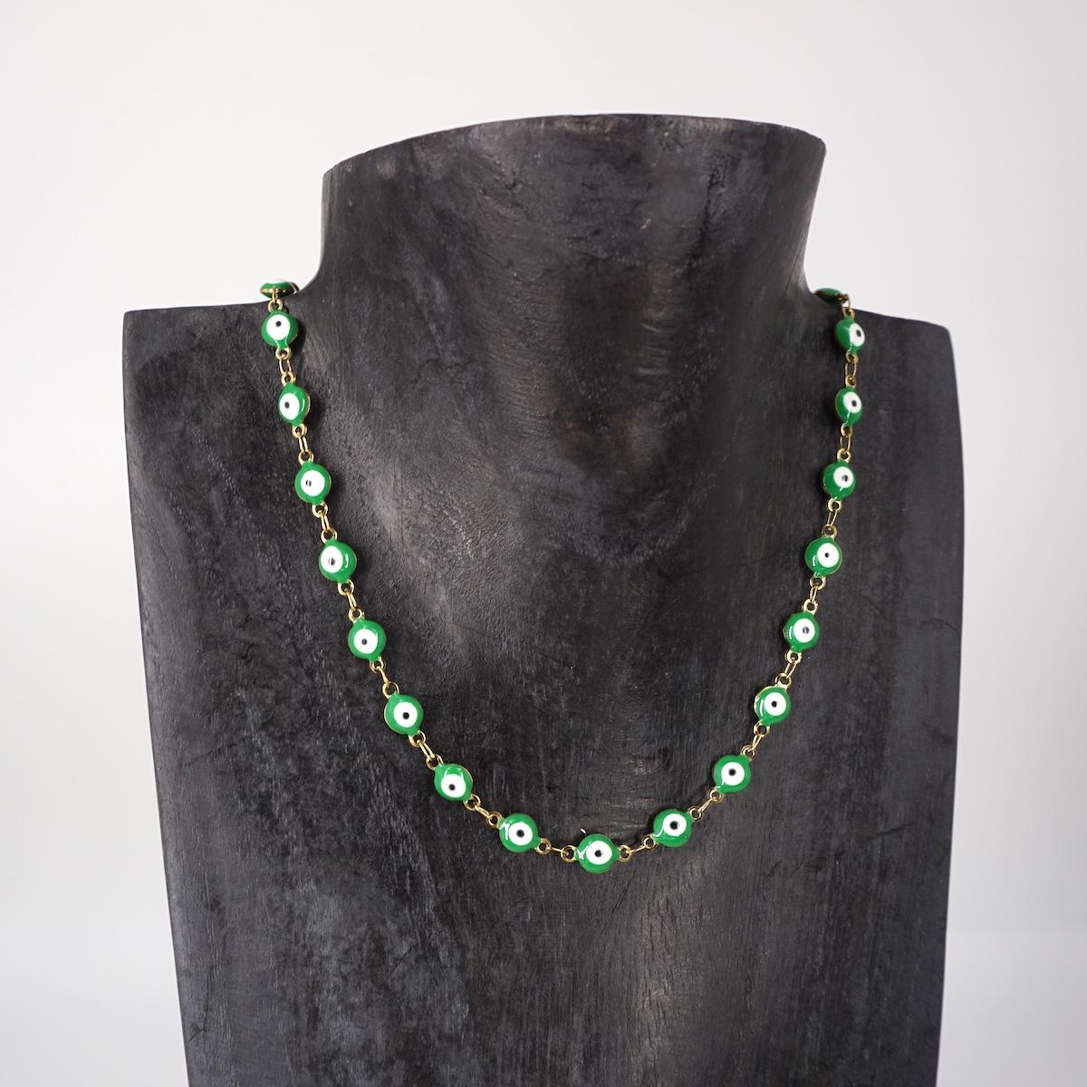 Collana OCCHIETTI BIG VERDE COLLANA OCCHIETTI BIGVERDE SOPHIE GIOIELLI 
