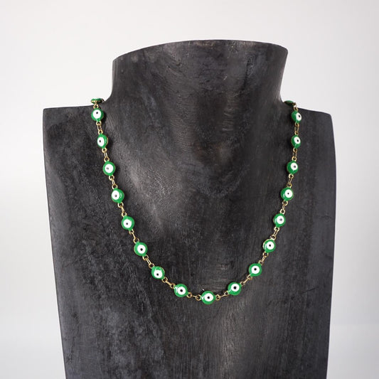Collana OCCHIETTI BIG VERDE COLLANA OCCHIETTI BIGVERDE SOPHIE GIOIELLI 