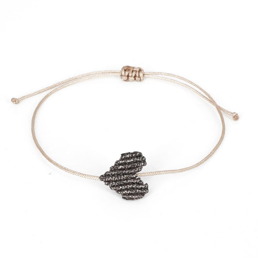 Braccialetto CUORE MINI antracite BRACCIALETTO MINI CUOREANTRACITE NOMADEA 