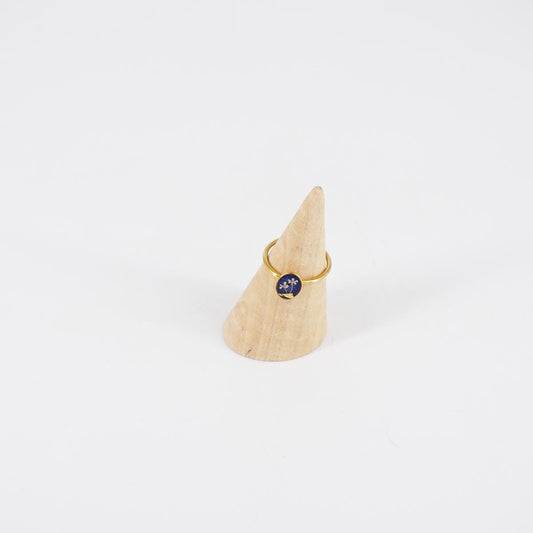 Anello basic ovale Blu ANELLO BASIC OVALE BLU ANNA FADDA 