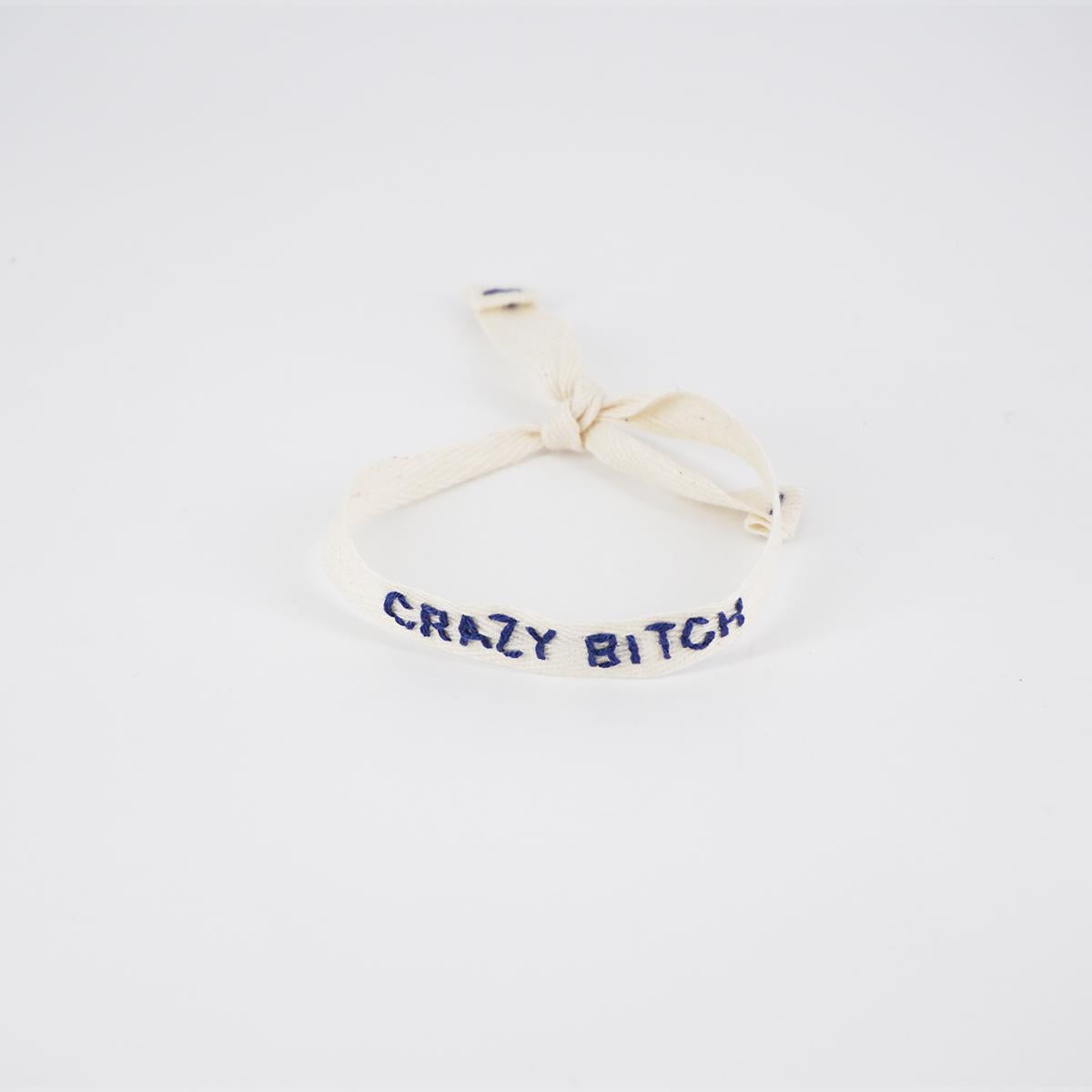 NOMADEA BRACCIALE CRAZY BITCH BIANCO